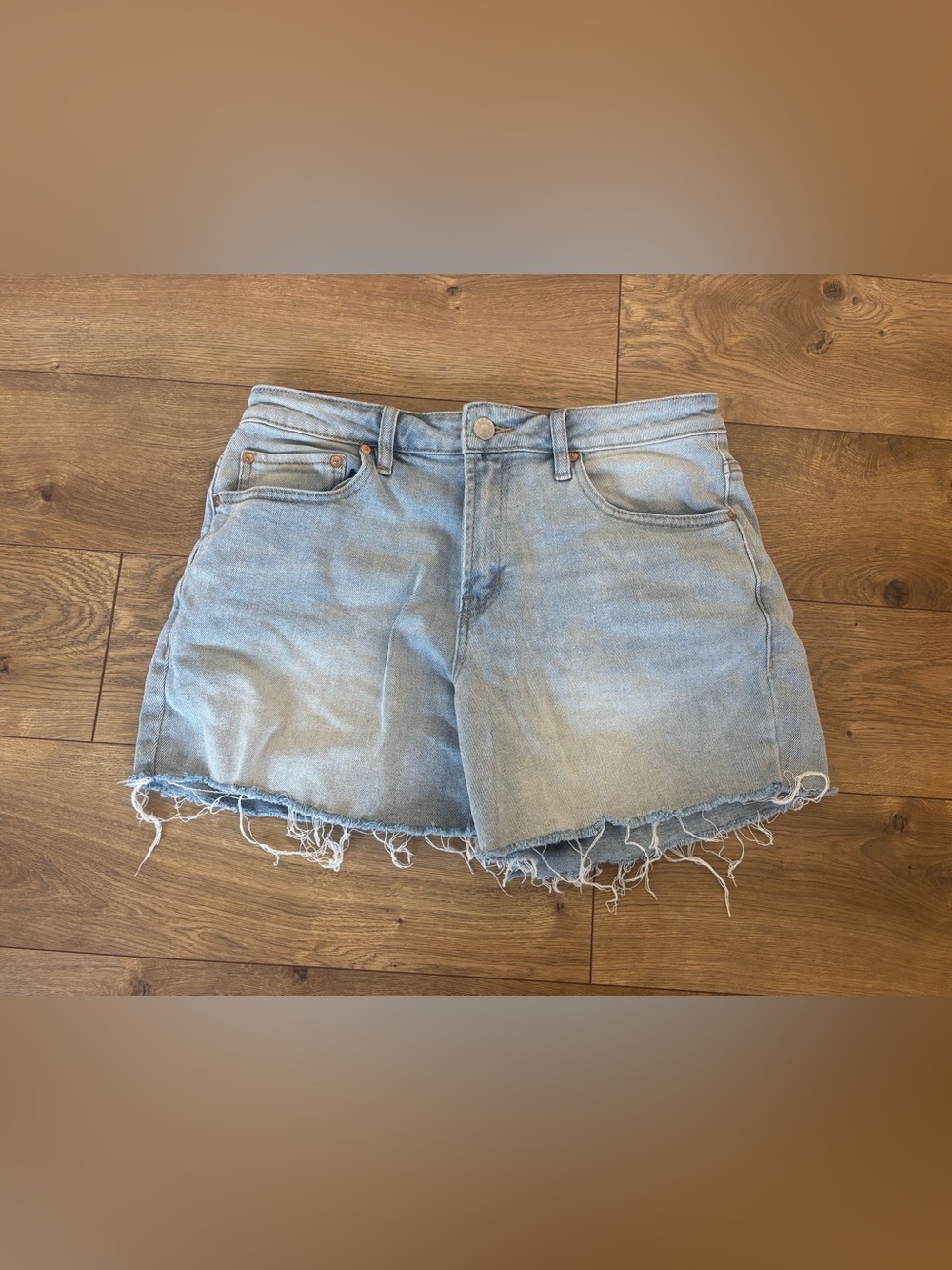 madden girl Light Blue Denim Cutoff Shorts